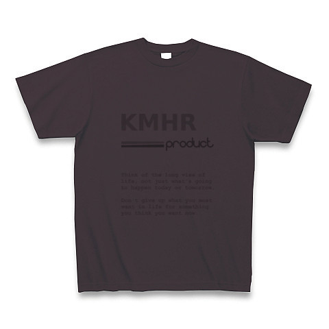 KMHR-logo｜Tシャツ｜チャコール