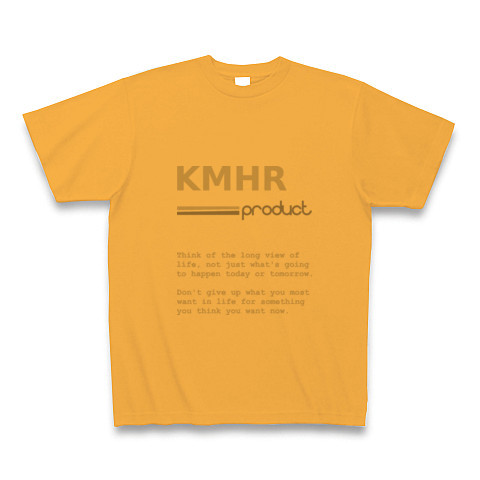 KMHR-logo｜Tシャツ｜コーラルオレンジ