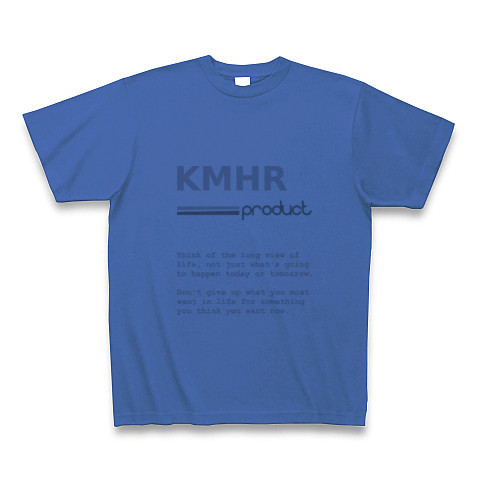 KMHR-logo｜Tシャツ｜ミディアムブルー