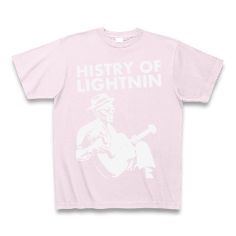 lightnin｜Tシャツ Pure Color Print｜ピーチ