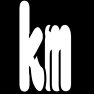 (km)記号ー白-両面プリントーシンプル (km)記号ー白-両面プリントーシンプル