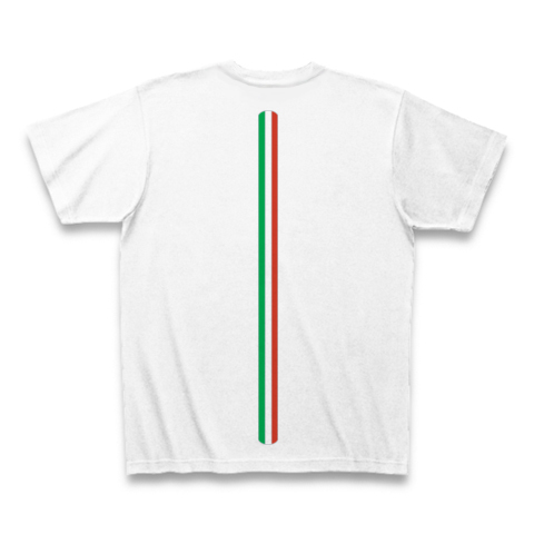 商品詳細 イタリアカラー両面デザイン Tシャツ ホワイト デザインtシャツ通販clubt