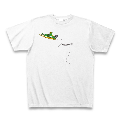 商品詳細 ゆるいイラストボート 競艇 ボートレースグッズ Tシャツ ホワイト デザインtシャツ通販clubt