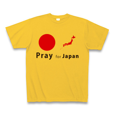 日本2｜Tシャツ｜ゴールドイエロー