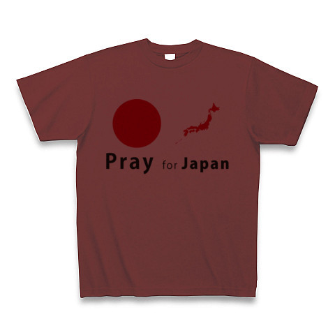 日本2｜Tシャツ｜バーガンディ