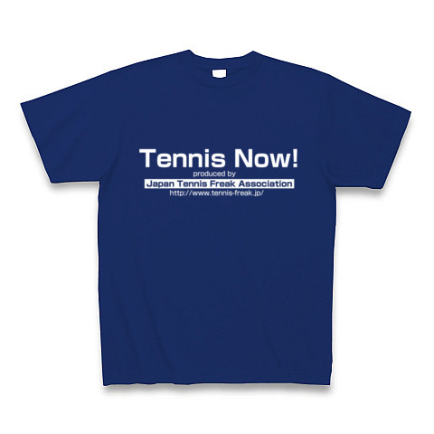 (前)TennisNow!(後)キャラクター｜Tシャツ Pure Color Print｜ロイヤルブルー