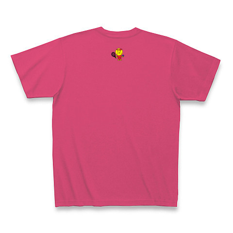 (前)TennisNow!(後)キャラクター｜Tシャツ Pure Color Print｜ホットピンク