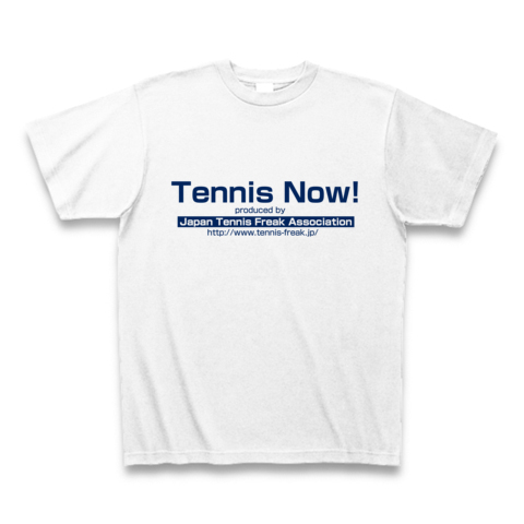 (前)TennisNow!(後)キャラクター｜Tシャツ｜ホワイト