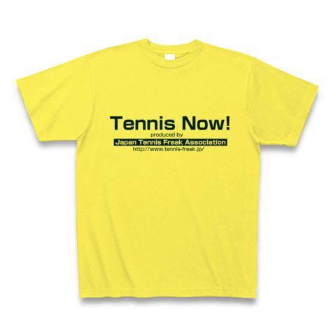 (前)TennisNow!(後)キャラクター｜Tシャツ｜イエロー
