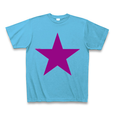 Star (purple)｜Tシャツ Pure Color Print｜シーブルー