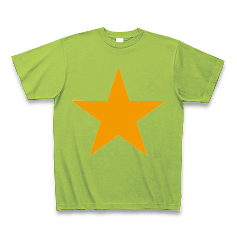 Star (orange)｜Tシャツ Pure Color Print｜ライム