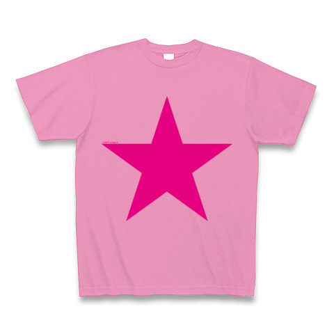 Star (pink)｜Tシャツ Pure Color Print｜ピンク