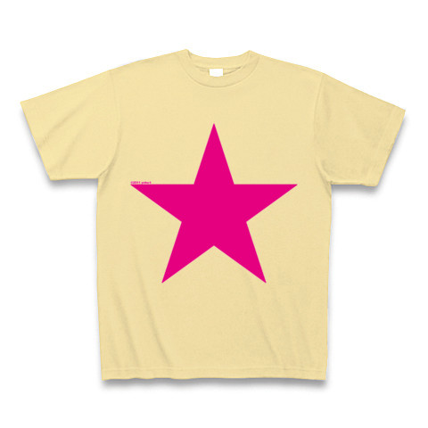 Star (pink)｜Tシャツ Pure Color Print｜ナチュラル
