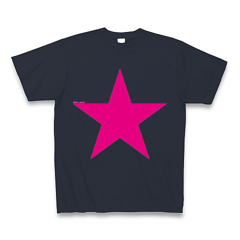 Star (pink)｜Tシャツ Pure Color Print｜デニム