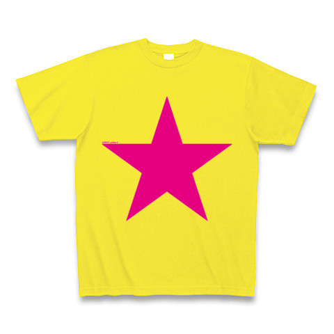 Star (pink)｜Tシャツ Pure Color Print｜デイジー