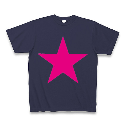 Star (pink)｜Tシャツ Pure Color Print｜メトロブルー