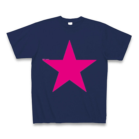 Star (pink)｜Tシャツ Pure Color Print｜ジャパンブルー