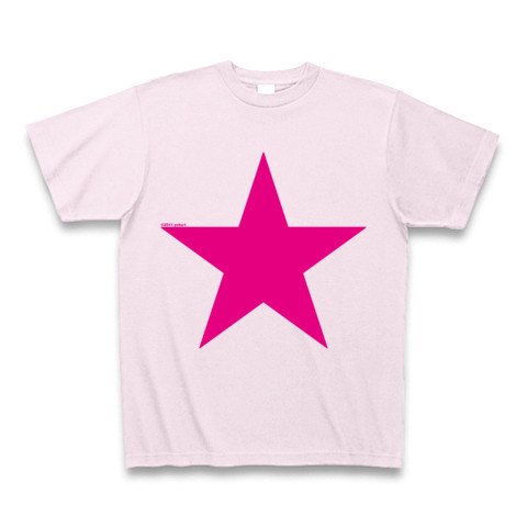 Star (pink)｜Tシャツ Pure Color Print｜ピーチ