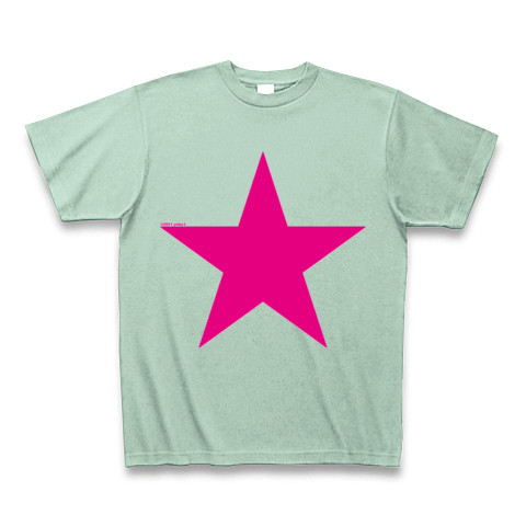 Star (pink)｜Tシャツ Pure Color Print｜アイスグリーン