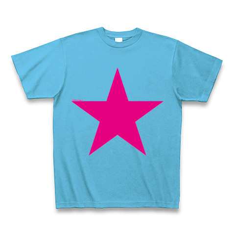 Star (pink)｜Tシャツ Pure Color Print｜シーブルー