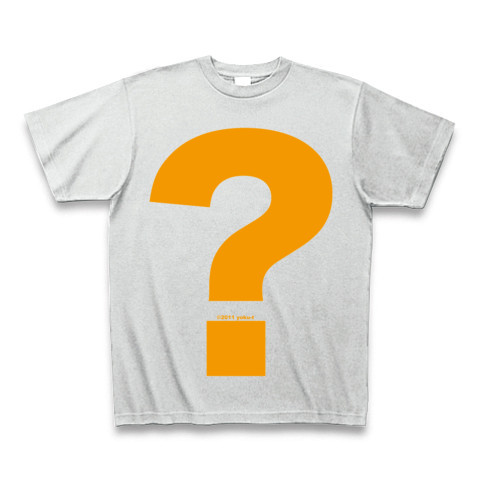 ? - Question (orange)｜Tシャツ Pure Color Print｜アッシュ