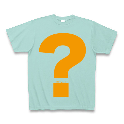 ? - Question (orange)｜Tシャツ Pure Color Print｜アクア