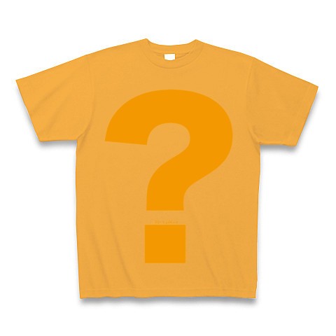 ? - Question (orange)｜Tシャツ Pure Color Print｜コーラルオレンジ