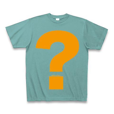 ? - Question (orange)｜Tシャツ Pure Color Print｜ミント