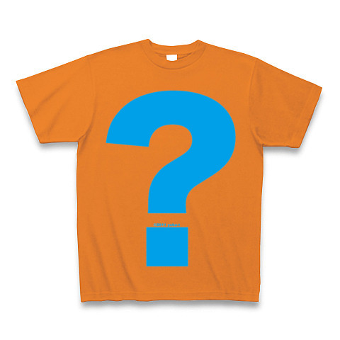 ? - Question (sky)｜Tシャツ Pure Color Print｜オレンジ