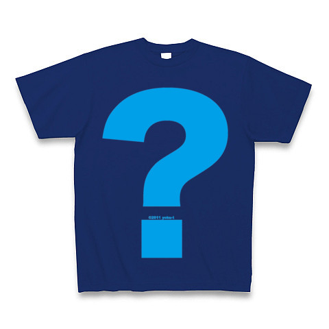 ? - Question (sky)｜Tシャツ Pure Color Print｜ロイヤルブルー
