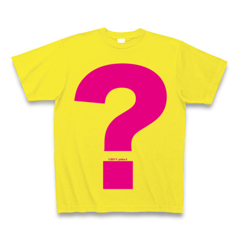 ? - Question (pink)｜Tシャツ Pure Color Print｜デイジー