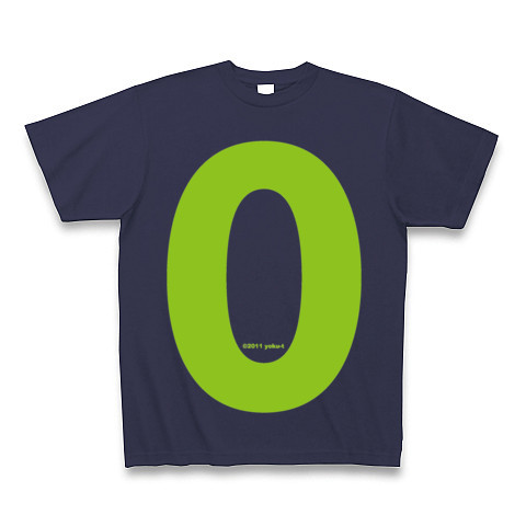 "0" (lime)｜Tシャツ Pure Color Print｜メトロブルー