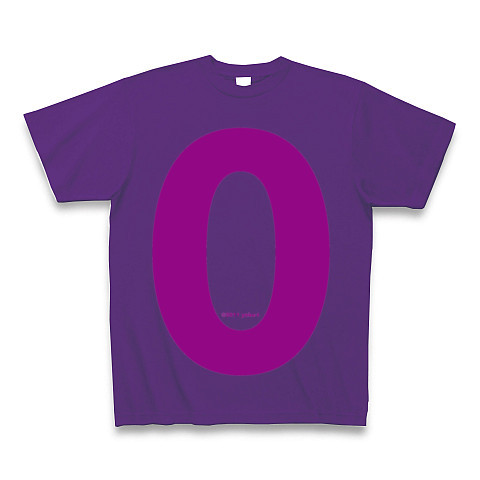 "0" (purple)｜Tシャツ Pure Color Print｜パープル
