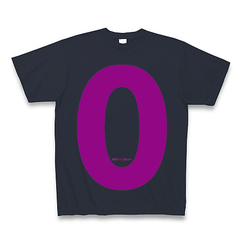 "0" (purple)｜Tシャツ Pure Color Print｜デニム