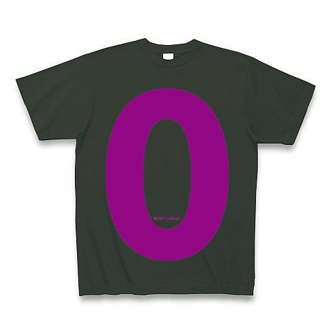 "0" (purple)｜Tシャツ Pure Color Print｜フォレスト