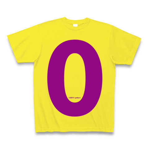 "0" (purple)｜Tシャツ Pure Color Print｜デイジー