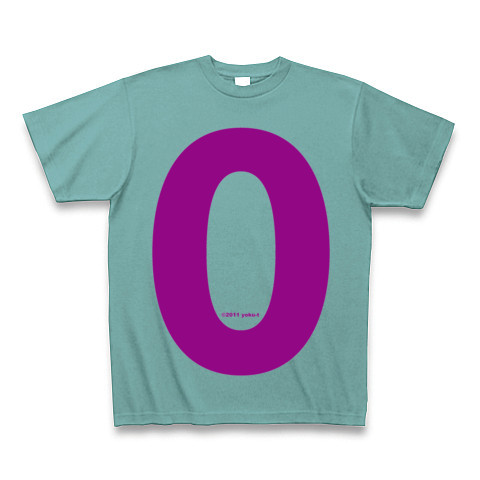 "0" (purple)｜Tシャツ Pure Color Print｜ミント