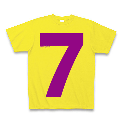 "7" (purple)｜Tシャツ Pure Color Print｜デイジー