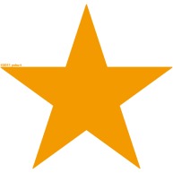 Star (orange)｜Tシャツ Pure Color Print｜イエロー