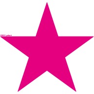Star (pink)｜Tシャツ Pure Color Print｜ライトブルー