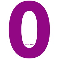 "0" (purple)｜Tシャツ Pure Color Print｜ロイヤルブルー