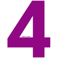 "4" (purple)