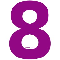 "8" (purple)