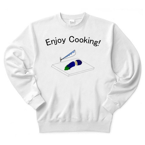 Enjoy cooking!｜トレーナー｜ホワイト