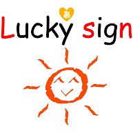 Lucky sign｜エプロン｜ミントグリーン