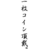一枚コイン頂戴。