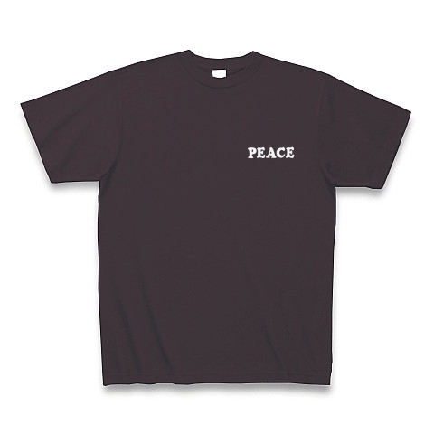 PEACE グッドマーク｜Tシャツ Pure Color Print｜チャコール