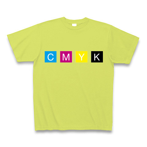 CMYK｜Tシャツ Pure Color Print｜ライトグリーン