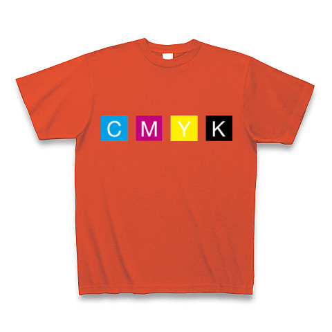 CMYK｜Tシャツ Pure Color Print｜イタリアンレッド
