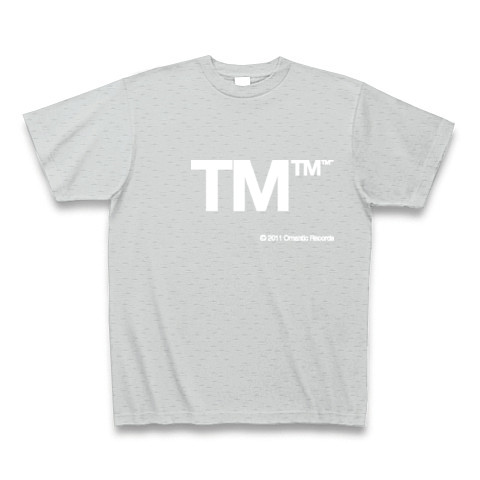 TM (White)｜Tシャツ Pure Color Print｜グレー